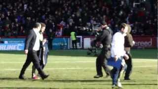 Rafa Benitez ignores Chelsea fans while heading down the tunnel [upl. by Resor663]