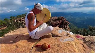 Drumming session on the top of the mountain with Yanu from SHAMAGIKA [upl. by Groos]