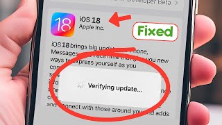 iOS 18 verifying update  iOS 18 Unable to Verify  How to Fix Verifying update Stuck iOS 18 [upl. by Chaffee658]