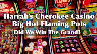 Harrahs Casino Cherokee Slot Machine Bonus Play  Big Hot Flaming Pots 💰 Cherokee Casino NC [upl. by Uwton]