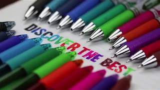 Discover the Best  Pentel Energel Colours [upl. by Nauqat]