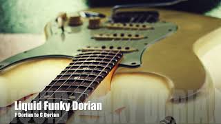 Modal Funky Backing track with Key Change  F Dorian to C Dorian with chords [upl. by Ma406]