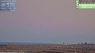 🟢 1072024 LIVE LANZAROTE AIRPORT  CLOSEST WEBCAM  Daytime 345 [upl. by Delija]