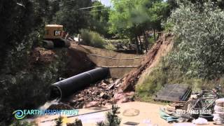 Boulder Flood Pinebrook Road Rebuild TimeLapse [upl. by Yenitirb]