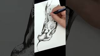 Watch 3h of drawing in just 60 seconds Using eddings I create these unique anatomical art 👩🏻‍🎨 [upl. by Annas]