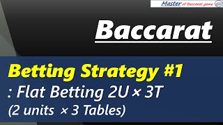 Baccarat Betting Strategy 1 Flat Betting 2U ⨯ 3T 百家乐 바카라 バカラ bacará баккара́ บาคาร่า [upl. by Warfourd]