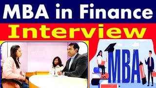 MBA Finance interview  mba college interview questions  Campus interview for financial management [upl. by Cletis]