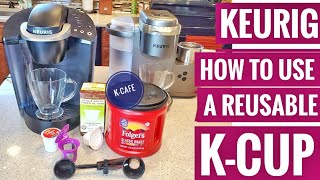 HOW TO USE A REUSABLE KEURIG KCUP To Make Coffee amp Prevent Sediment PERFECT POD Filters KClassic [upl. by Ahsats]