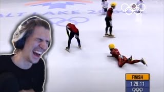 xQc Reacts to Ozzy Man Reviews Olympics and Celebrating Too Early [upl. by Debee]