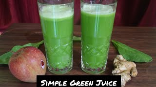 Super Simple Green Juice Weight Loss Juice Recipe Detoxifier Juice ग्रीन जूस वजन कम करने के लिए [upl. by Esiahc]