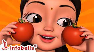 लाल टमाटर  Lal Tamatar  Hindi Rhymes for Children  Infobells [upl. by Anived924]