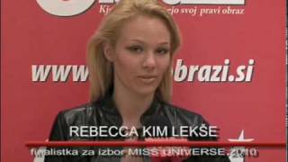 Rebecca Kim Lekše Miss Universe Slovenije 2010 Candidate [upl. by Iot]