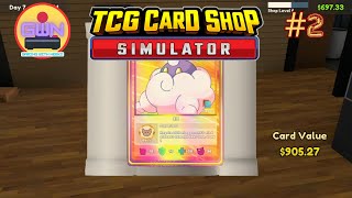 TCG Card Shop Simulator 2 Selling opening packs and finding a card worth over 900 [upl. by Lehrer733]