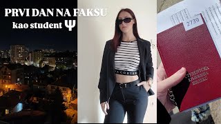 PRVI DAN NA FAKULTETU  privatni problemi  VLOG  PETRA JOVIÄ† [upl. by Naej]