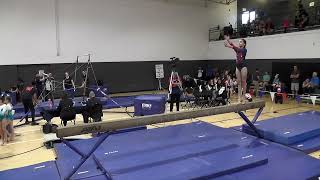 Level 3 Beam USAG Florida State Meet 9 years old 940 Olivia Artiga [upl. by Ethelda]