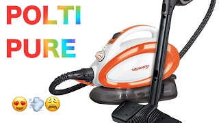 Polti 🇮🇹 Vaporetto Handy Pure Steam Cleaner  its annoying but effective [upl. by Nosduh]