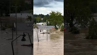 Hurricane Helene Causes Severe Flooding in Asheville North Carolina  1529485 [upl. by Anaihk]