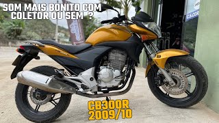 Colocando coletor na cb300r 200910 [upl. by Einnos]