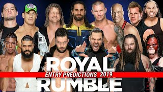 WWE Mens Royal Rumble 2019 entry prediction [upl. by Dorcea]