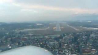 Katana DA20  Landing in Klagenfurt  Runway 10L [upl. by Nwad]