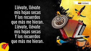 Mis Hojas Secas Binomio De Oro De América Video Letra  Sentir Vallenato [upl. by Hulbard]