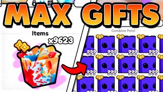 I OPENED MAX COLOR GIFTS And HATCHED THIS In PET SIMULATOR 99 HUGE HATCH And MUCH MORE [upl. by Aihsatsan]