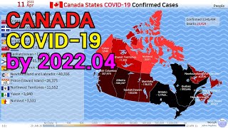 Canada States COVID19 Confirmed Cases by Map 200126220411 [upl. by Forcier]