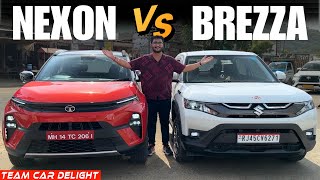 New Nexon vs Brezza  Which one should you Buy  Detailed amp Quick Comparison  Nexon Facelift 2023 [upl. by Nahgaem]