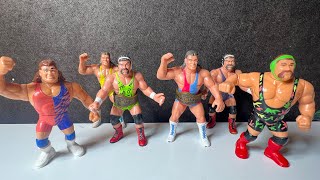 Steiner Brothers WWF and WCW Toy Review with UK variants [upl. by Ailisab]