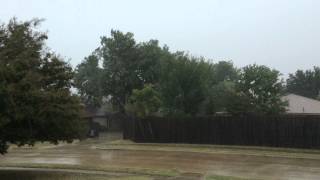 Thunderstorm in Dallas TX 10022014 [upl. by Flor489]