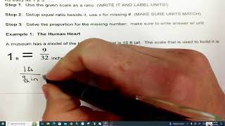 46 VIDEO 1 using scales in proportion story problems [upl. by Ttnerb]