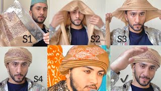 Syed Sohail Qadri Turban Tutorial  SheMagh Head Wrap  Majid shah [upl. by Thema484]