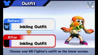 Super Smash Bros 3DS  All DLC Bundle 2 Costumes Mii Fighter Outfits and Headgear [upl. by Currey720]