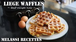 Liege waffle – best recipe ever  Melassi Recettes [upl. by Ahsienal]