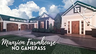 roblox bloxburg large family modern farmhouse ┊ 86k ┊ layout ┊ no gamepass ┊꒰ speedbuild ꒱ [upl. by Inesita]