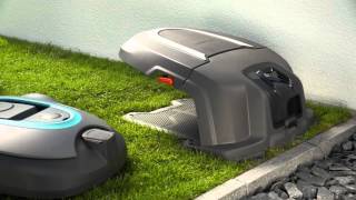 GARDENA Robotic Lawnmower SILENOSILENO How to Chapter 10 Robotic Garage EN [upl. by Reivazx]