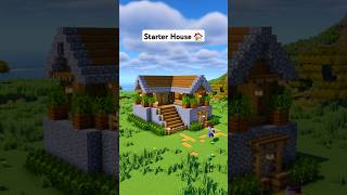 Minecraft Survival Starter House 🏠 minecraft [upl. by Hbahsur]