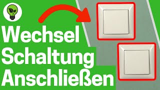 Wechselschaltung mit 2 Schaltern ✅TOP ANLEITUNG Wie zwei Wechselschalter an eine Lampe Anschließen [upl. by Yelruc]