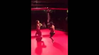 Midget MMA Fighters Go At It In The Ring [upl. by Egamlat986]