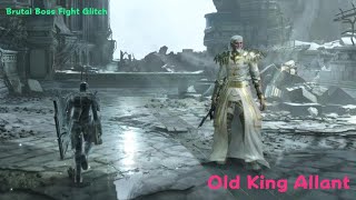 Demons Souls  PS5 4K  Brutal Boss fight Glitch  Old King Allant [upl. by Girhiny]