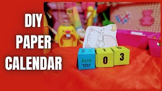 DIY 2024 Desk Calendar  Easy Paper Calendar Tutorial  How to Make a Cute Desk Calendar papercraft [upl. by Aicat]