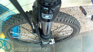 Sr sountour XCT28 Fork street test [upl. by Nayt686]