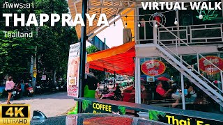 Virtual Walk 4K UHD – Thanon Thappraya to Soi Norway Jomtien Thailand [upl. by Roshelle133]