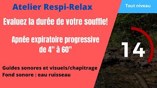 🧘🏼‍♂️Evaluez la durée de votre souffle jusquà 1 minute atelier contrôle du souffle [upl. by Ryle]