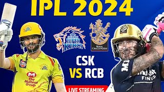 IPL 1st Match CSK Vs RCB 2nd Innings Live  IPL 2024 live  Media M Sports [upl. by Sonnnie]