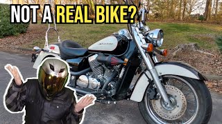 Is the Honda Shadow 750 a REAL MOTORCYCLE [upl. by Elidad]