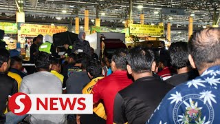 More than 500 foreigners rounded up in ops at Seri Kembangan wholesale market [upl. by Nesta]