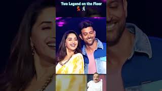 Hrithik Roshan and Madhuri Dixit Dancing Together Dance Legend [upl. by Ahsinert]