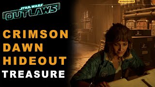 Star Wars Outlaws — Crimson Dawn Hideout Treasure Location [upl. by Labanna]