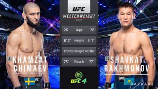 KHAMZAT CHIMAEV VS SHAVKAT RAKHMONOV FULL FIGHT UFC 286 [upl. by Neras]